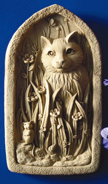 Backyard Explorer Cat Plaque Wall Hanging